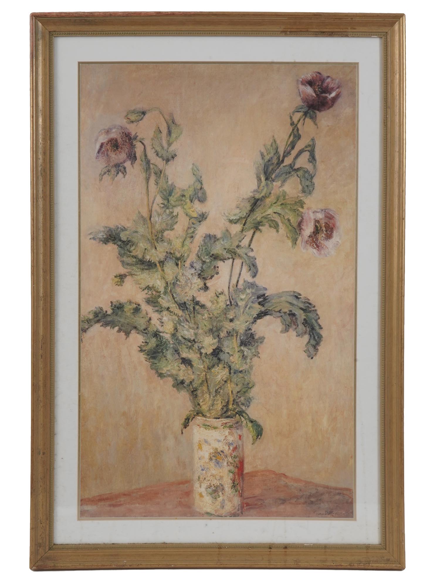 STILL LIFE WITH FLOWERS PRINT AFTER CLAUDE MONET